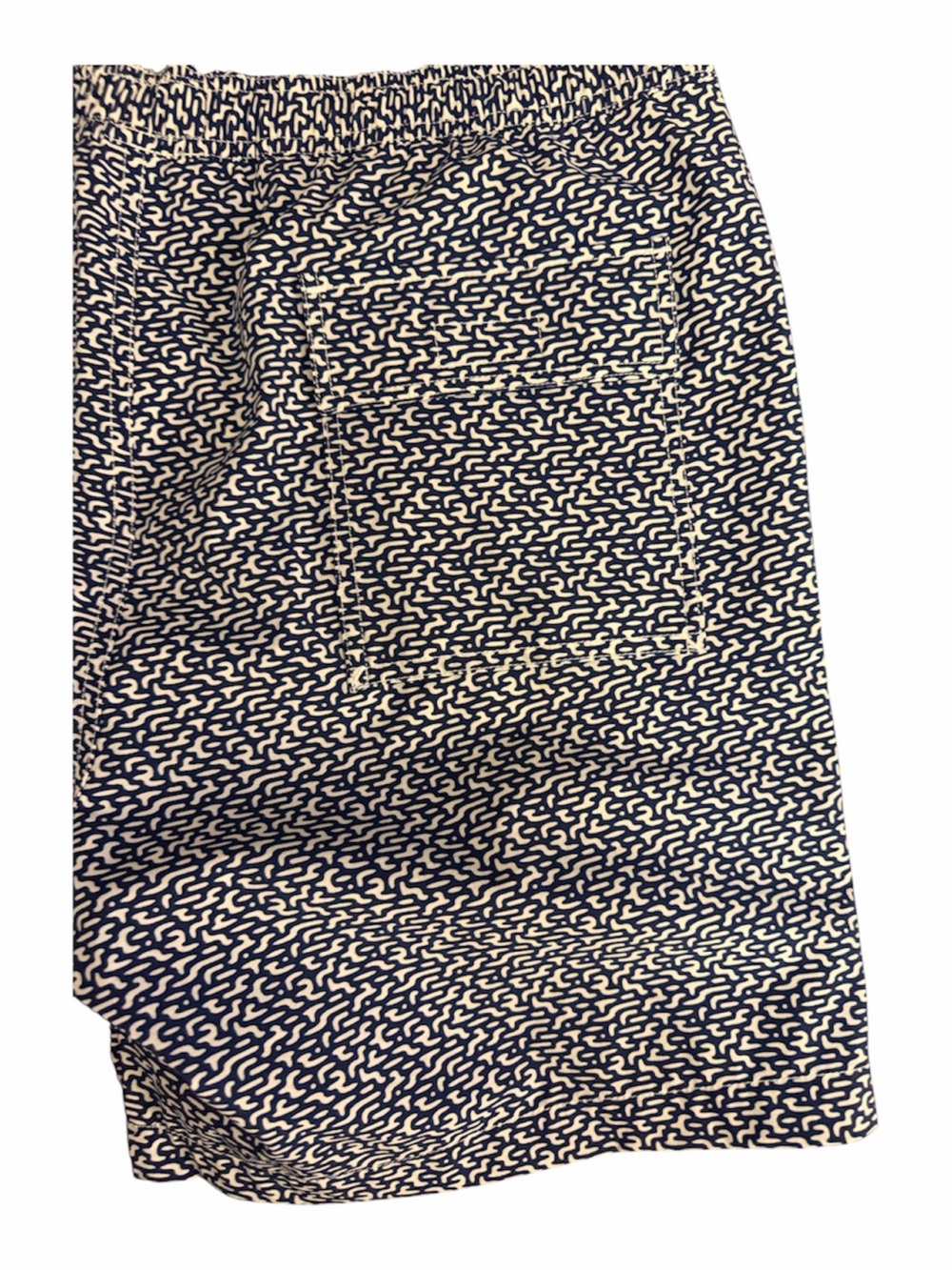 Psycho Bunny Navy & White Micro Print Swim Trunks with Drawcord size L - Picture 5 of 5